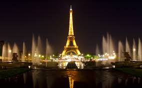 Paris, France at night